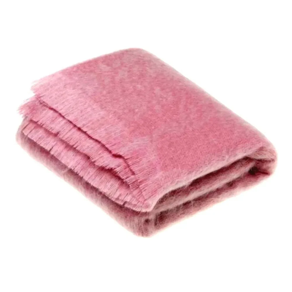 Distinction by Bronte Moon Purple Luxury Mohair Throw 54x72 in